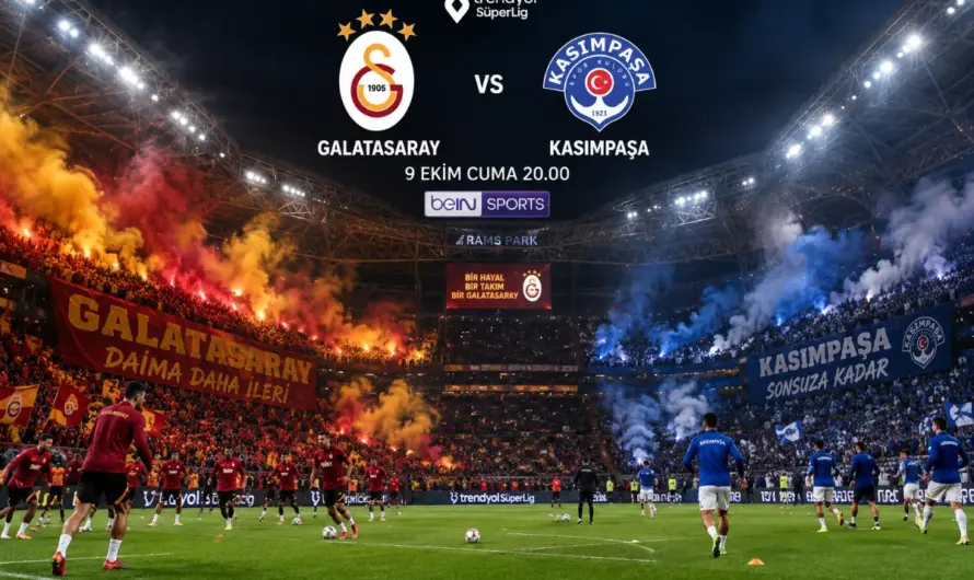 Galatasaray – Kasımpaşa Karşılaşması: Eksikler, İstatistikler ve Maç Bilgileri